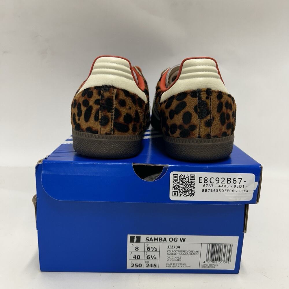 adidas Samba OG WMNS Leopard - “Preloved Red” JI2734 - Picture 4 of 6